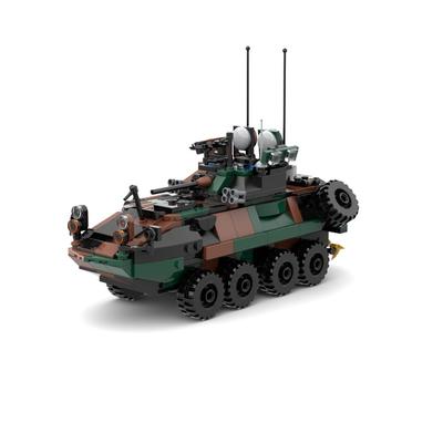 Armored Car WW2 Military War Series Germany US LAV-25 Light Armored Vehicle Building Block Model Technology Bricks Puzzle Toys