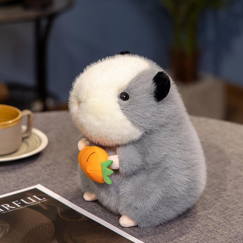 Guinea Pig Plush Doll Cute Stretchable Radish Holding Guinea Pig Doll Child Birthday Gift Doll