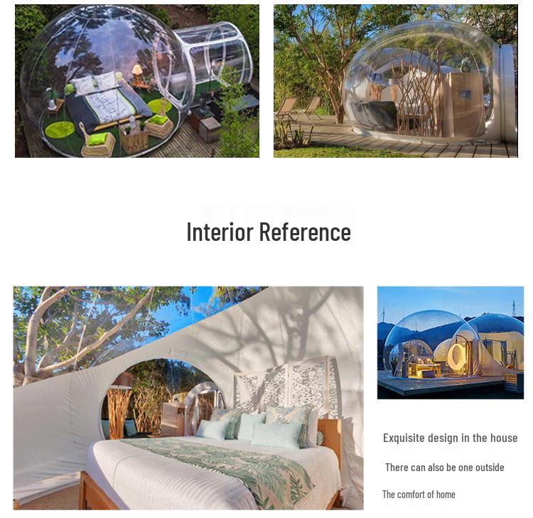 Transparent Inflatable Outdoor Bubble House: Dreamy Starry Sky Tent for Scenic Photo Spots