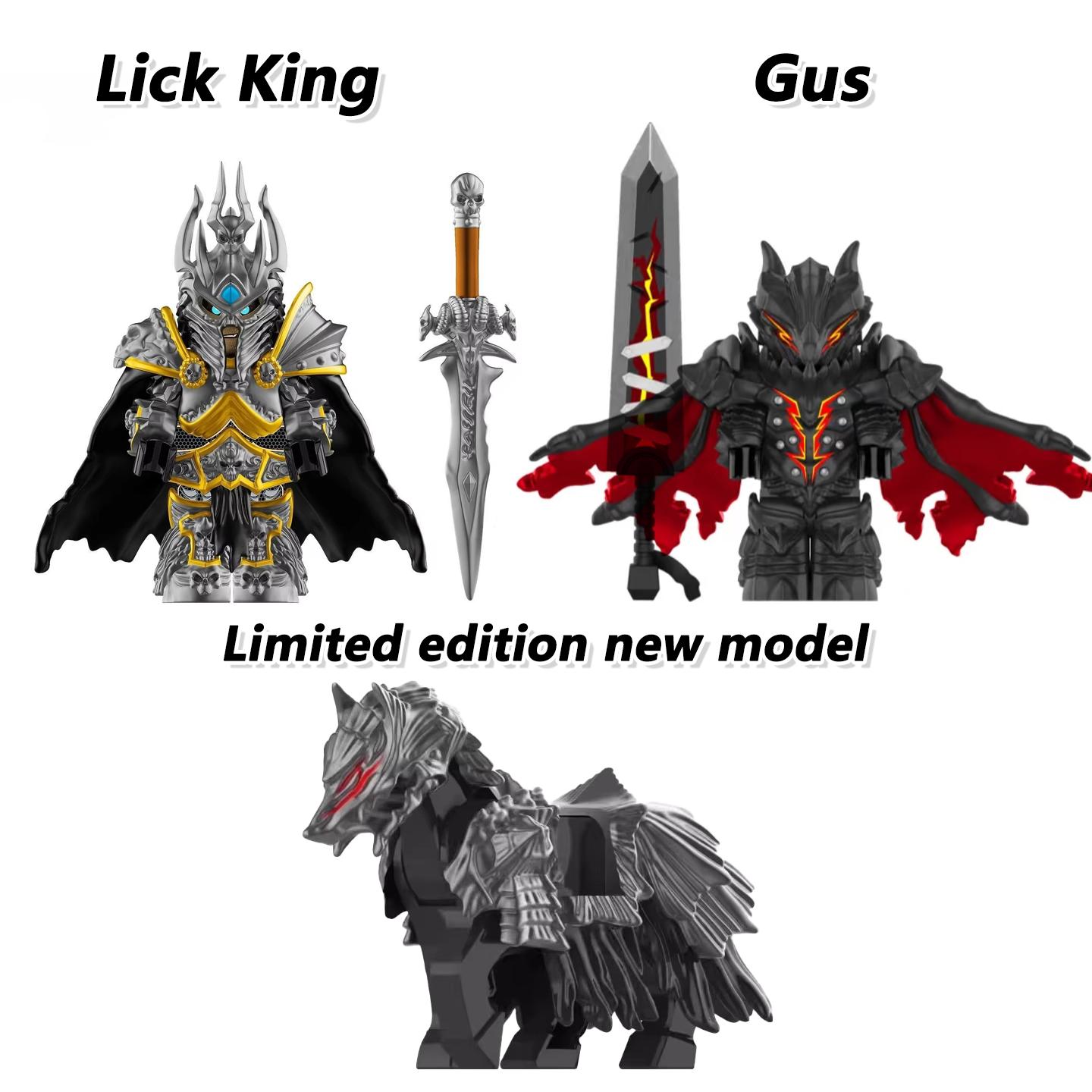 Professional Fishing Unisex World Of Warcraft Wow Building Blocks Lich King Mini Action Figure Toys Berserk Guts Gus Building Block Figure Holiday Gift