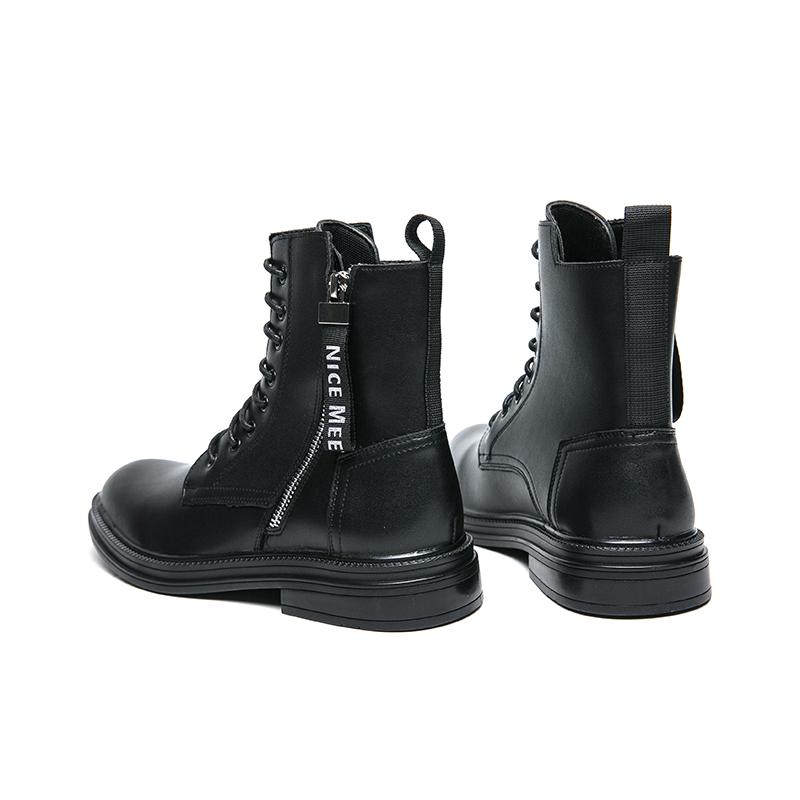 Winter Men Boots Stylish Pointed Toe Shoes Leather Boots Men Footwear Boots Tooling High Top Oxford Adulto Outdoor Shoes