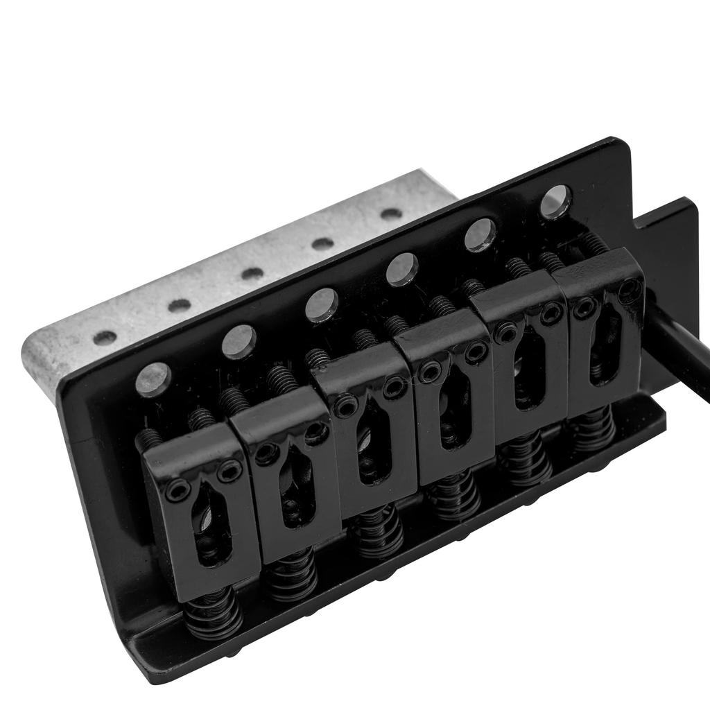 Unidad de Puente Trémolo Musiclily para Guitarras Eléctricas ST Strat Negras 10.5mm,