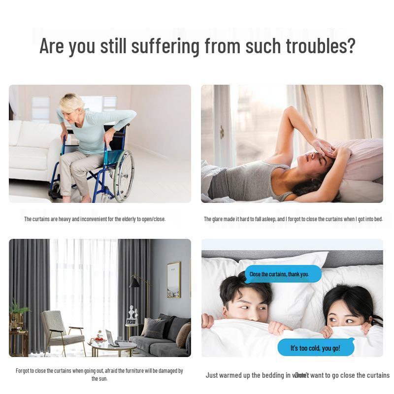 WiFi Smart Electric Curtains Set with Mijia App & Xiaoai Voice Control