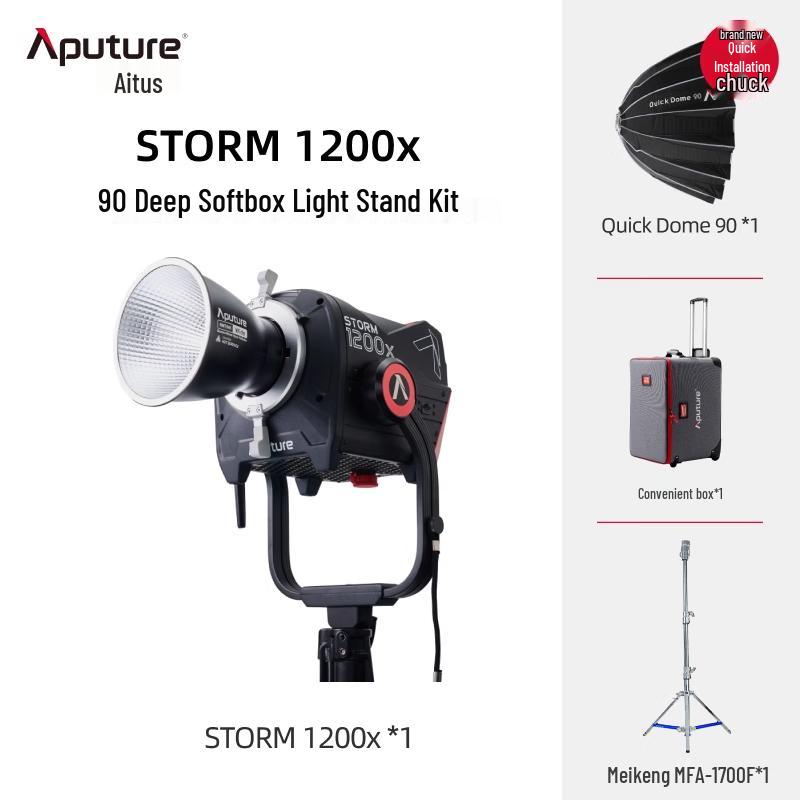 Aputure STORM 1200x LED Light with Quick Dome 90 Kit