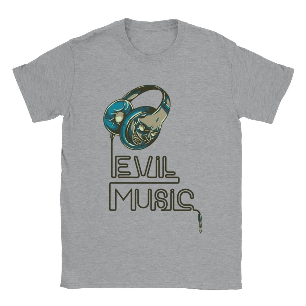 Evil Music - Unisex Crewneck T-shirt Unisex T-Shirt XXXXL