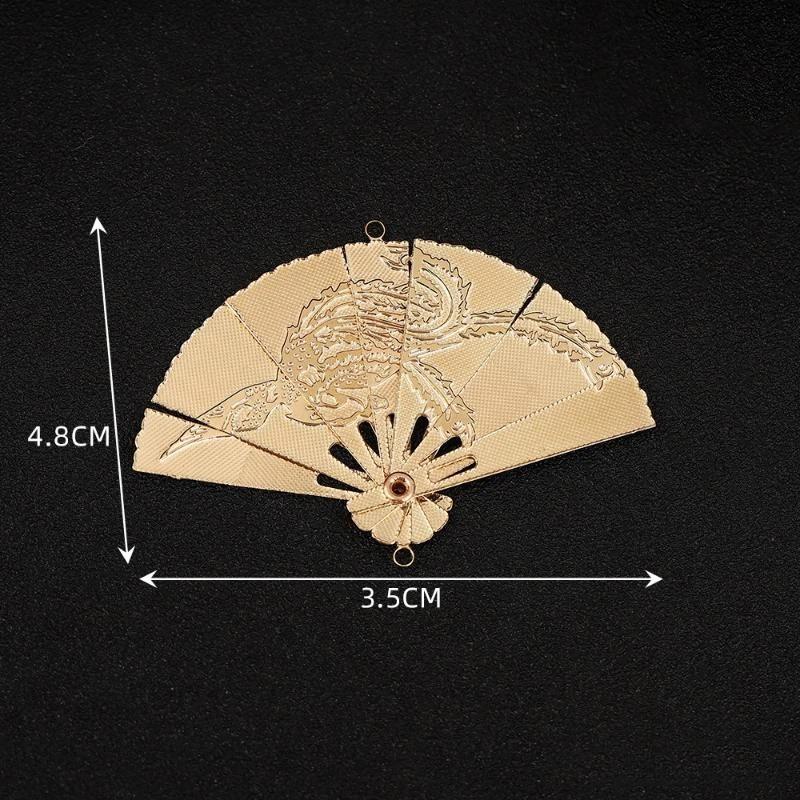 5 ks 48*35 mm Klasické Otevírací Přívěsky Vějířů s Vzorem Fénixe/Devítiocasé Lišky Pro DIY Náušnice Přívěsky Výrobu Šperků Příslušenství