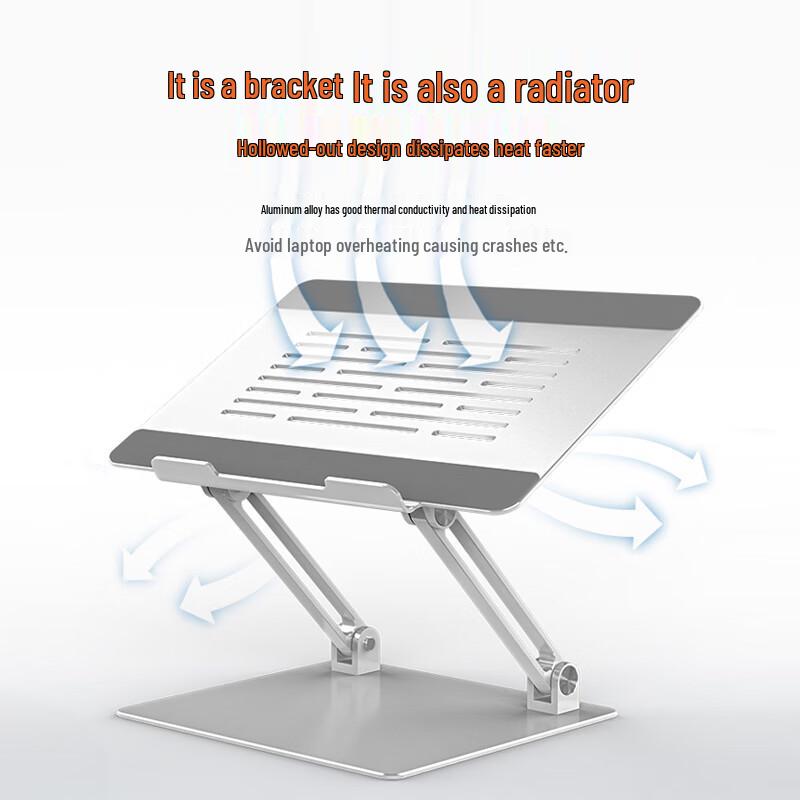 IKELAI Aluminum Laptop Dual Arm Desk Clamp Stand