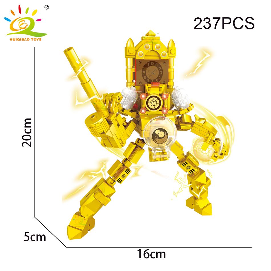 Non-Toxic Diy Skibidi Toilet Man Monitor Man Building Blocks Set Titan Speaker Man Titan Camera Model Bricks Toys For Children Adult