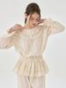 Lunalujeuseutyudio Women'S Nora Cotton Round Neck Long Sleeve Two-Piece Pajamas