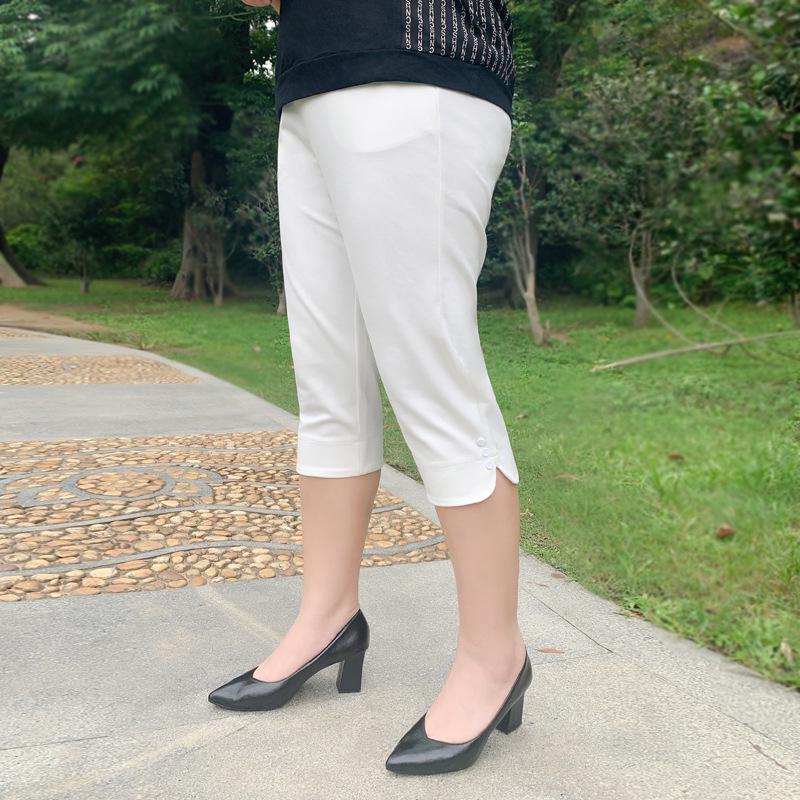 

Summer Women s Plus Size High Waist Loose Mom Jeans - Casual Thin Straight Leg Pants 7XL білий