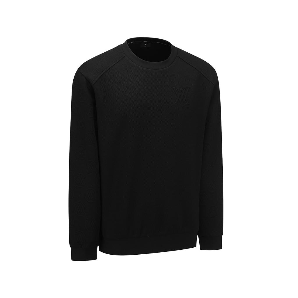 ANEW GOLF Men Jacquard Sweatshirt_Bk
