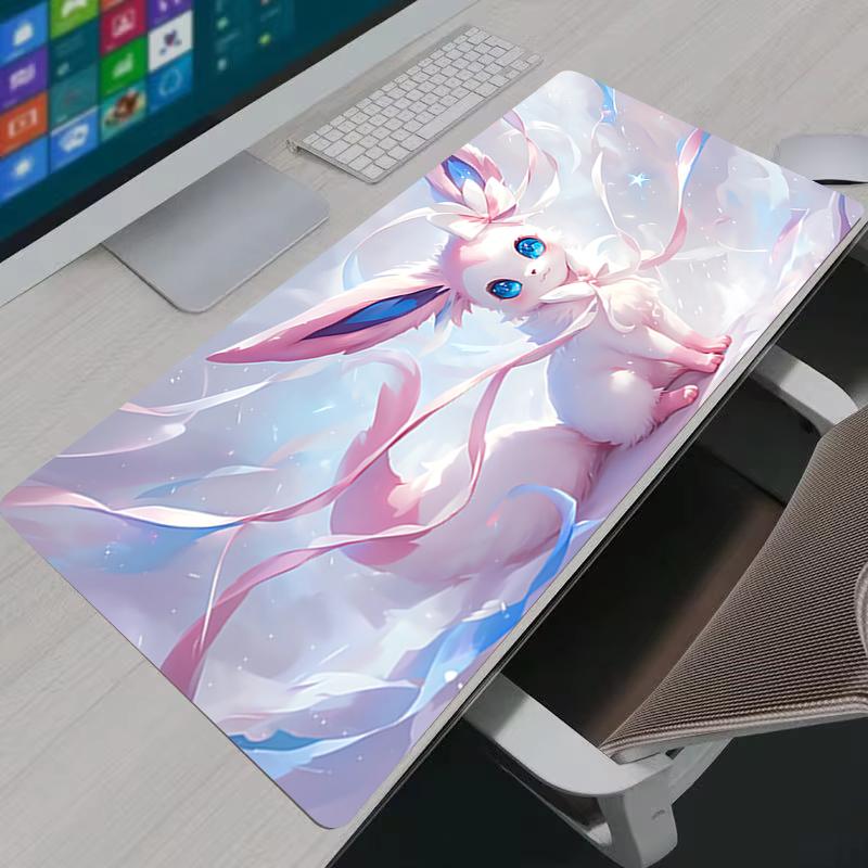 Mousepad XXL Eevee Computer Keyboard Mouse Pad Computer Gaming Accessories Table Desk Mat Anime Pokemon Mewtwo Gamer Carpet