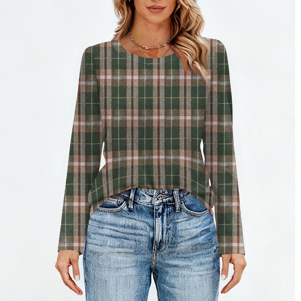 Košile s dlouhým rukávem pro ženy Roztomilý potisk Grafika Trička Halenky Běžné Velikosti Zásadní topy Pulovr