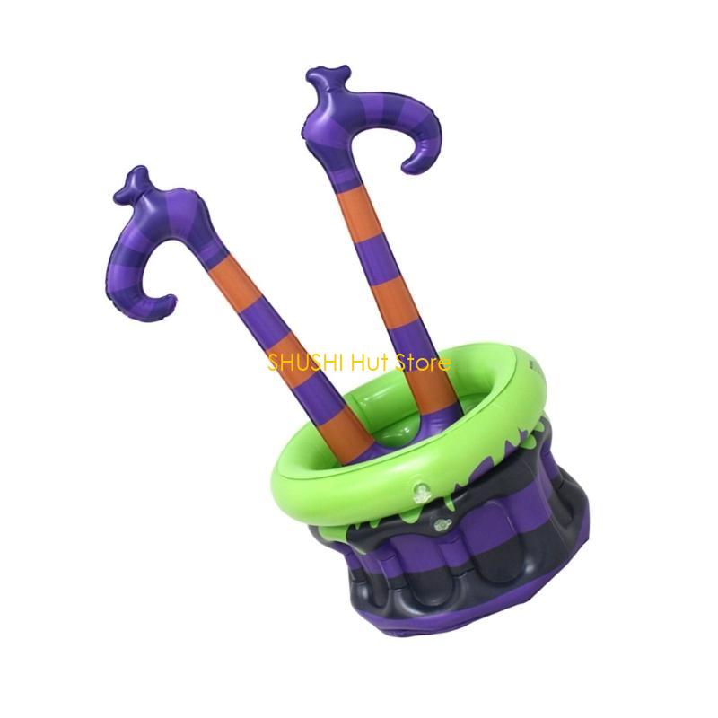 Multifunctional Halloween Party Storage Bucket PVC Container For Drink Snacks And Festival Decorations D57B