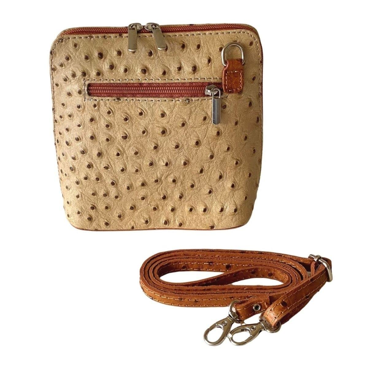 

Barsanti Pochette Crossbody Cowhide Made in Italy [G.Barsanti&Figli] Women s (Beige)