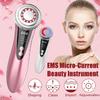 Face Skin EMS Mesotherapy Electroporation RF Radio Frequency Facial Face Lift Tighten Beauty Machine LED Photon Skin Care Device NEW