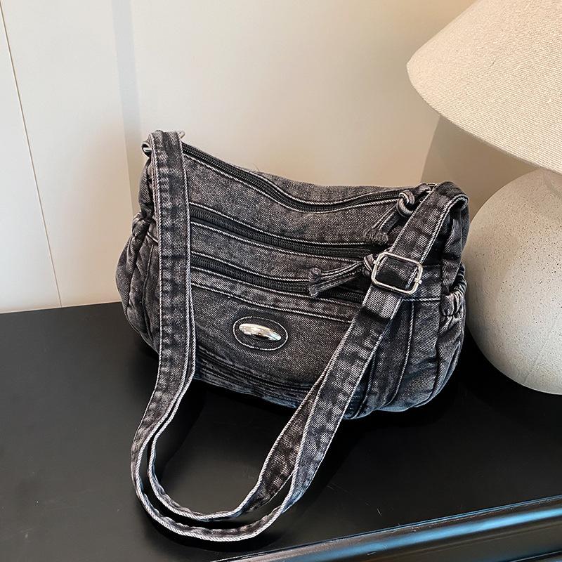 Popular summer new denim bag student large capacity fashion foreign style backpack fashion women's leisure travel bag