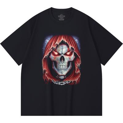 T-shirt Heavy Metal 230 g/m² 100% Bawełna Z Nadrukiem Zespołu Rockowego Popularnej Muzyki Unisex Ciężki Bawełniany T-shirt