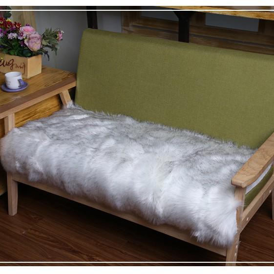 Europäischer Stil Winter Plüsch Langhaar Kunstwolle Sofa und Stuhl Kissen - Individuelle Größen erhältlich