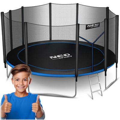 Gartentrampolin 15 Fuß/465 cm mit Außennetz und Leiter Neo-Sport