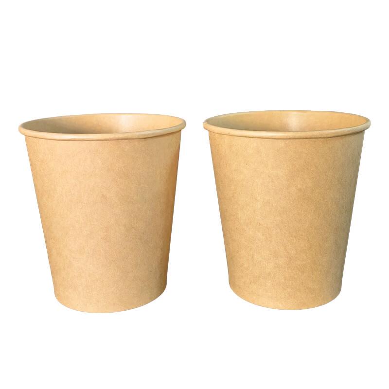 Disposable Kraft Paper Packaging Buckets with Aluminum Foil