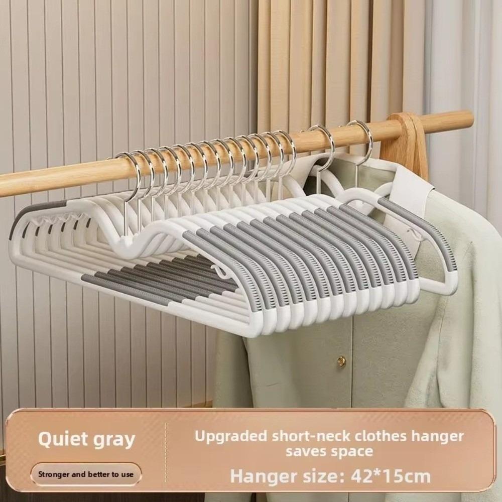 

Компактная вешалка для одежды, узкое горлышко, вешалка с противоплечными уголками серый