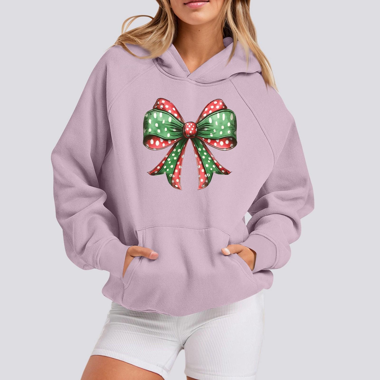 Женская толстовка с длинным рукавом и круглым вырезом повседневная с капюшоном и карманом XXL фиолетовый 1957₽