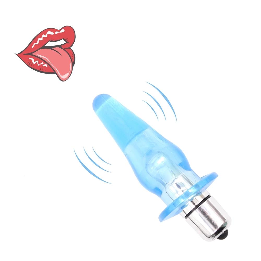 Smooth Anal Vibrator Dildo Butt Silikonová zátka Masáž prostaty Anal Beads Vibrátor