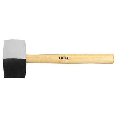 Rubber Hammer 63 Mm/680 G, Black and White Rubber