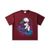 260 GSM Double Yarn 32 Count 100% Cotton Jujutsu Kaisen V59 Gojo Print Unisex Heavy Cotton T Shirt