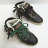 Gravis Kurze Stiefel mit Fransen Innenfutter aus Boa Damen 24.0 Dunkelbraun High-Cut Sneaker(GEBRAUCHT)