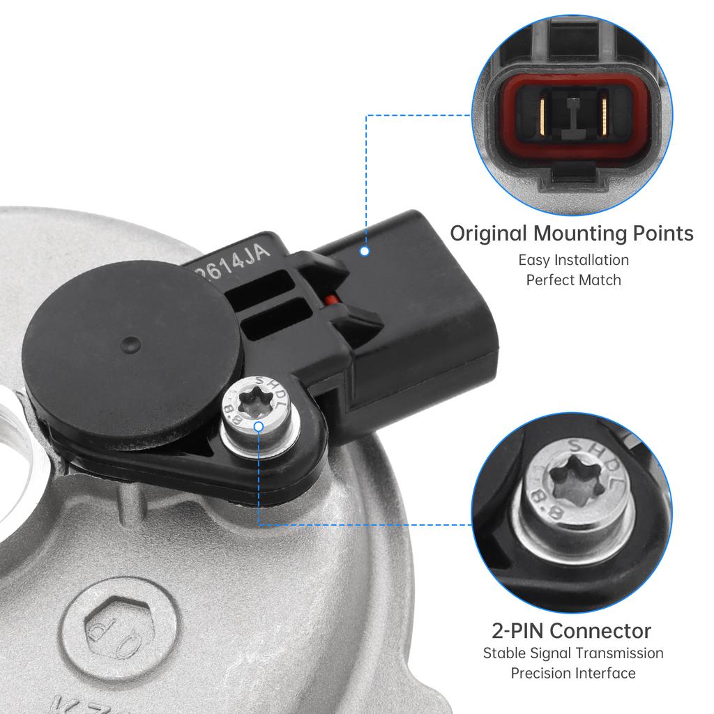 24360-2GGD0 Camshaft Position Actuator Kit for Kia, 2-Pin VVT Solenoid w/Cover & Seal, Solves P0011/P0014 Codes, Engine Timing Control Sensor