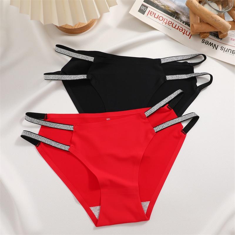 FINETOO Sømløs truse for kvinner Midje Sexy beltedesign Mid-midje Brise Komfortabelt undertøy