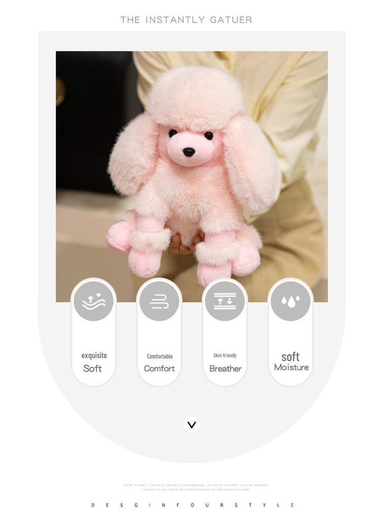 Grenzüberschreitende Pudel Plüschhund Puppe - Valentins- & Geburtstagsgeschenk