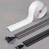 1pc 3meters/118.11in PVC Wire Safety Strip, Self-Adhesive, Resilient Wall & Floor Cable Cover Protector
