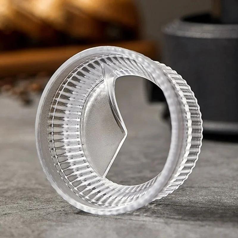 2/3/4/6 Cup Moka Pot Tamper Rotating Powder Dosing Ring Round Coffee Anti-Flying Powder Distributor Leveler Coffee Accessories