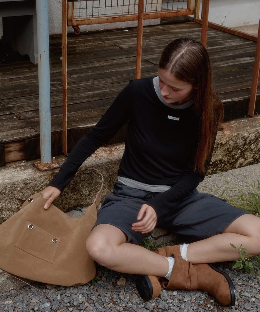 Leteoli Double Layered Longsleeve Tee_Black