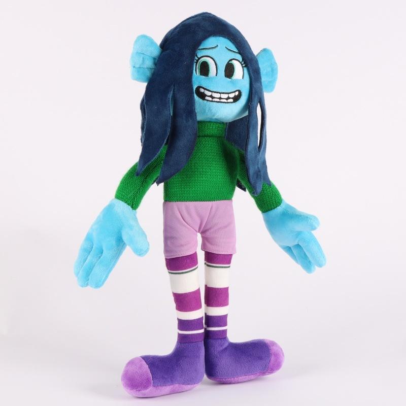 Ruby Gillman Teenage Kraken Plush Giant Squid Stuffed Doll Movie Character Plush Toy Sea Monster Collectible for Kids Film Fans