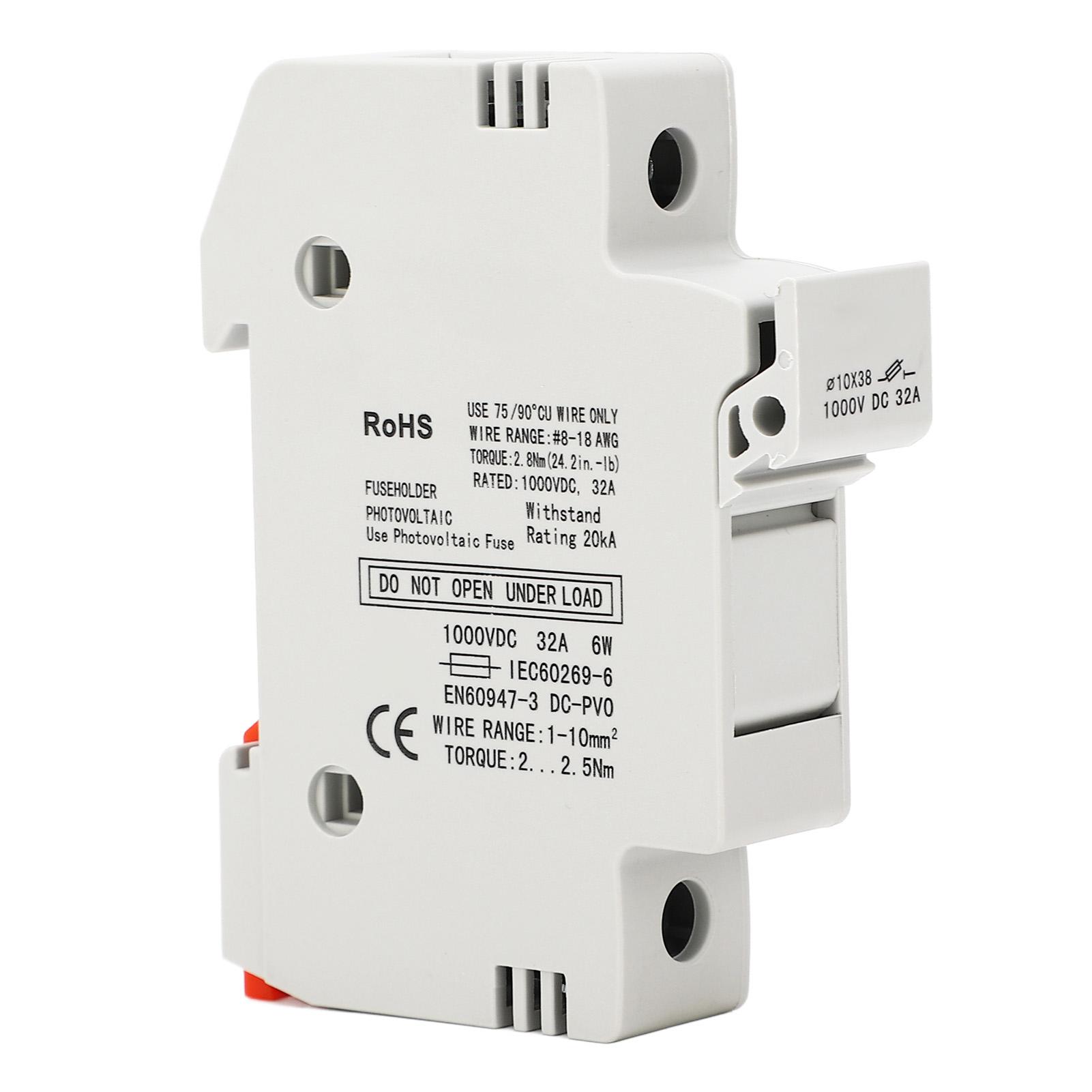 

GYPV‑32 1P 32A Тримач запобіжника GYPV‑1038 30A Фотоелектричний запобіжник 1000VDC для захисту ланцюга