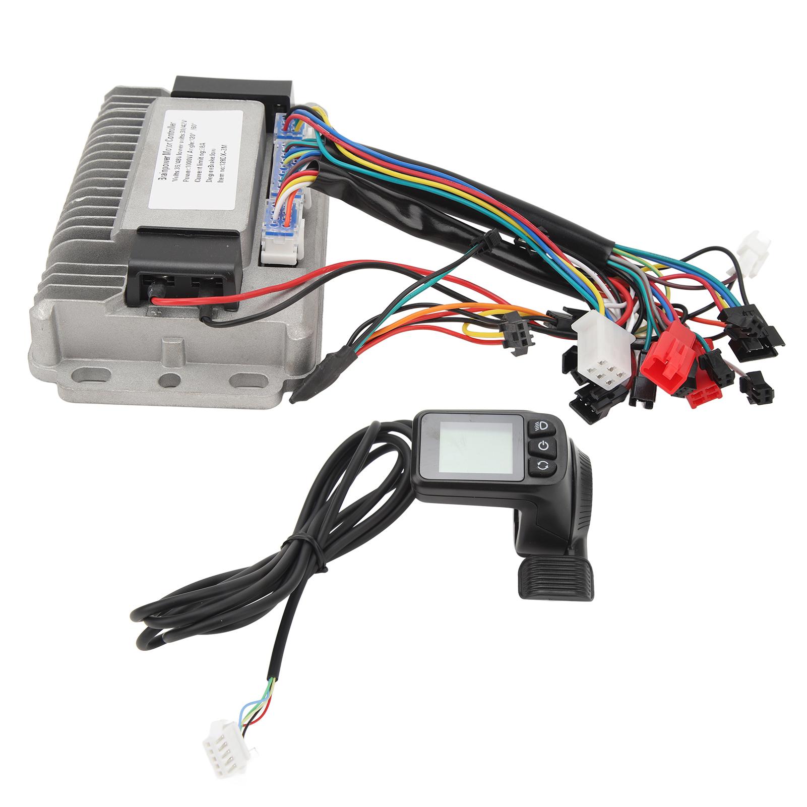 

36V 48V 1000W 38A Electric Bike Motor Controller 128DX Thumb Throttle with Display Electric Bike Conversion Kit