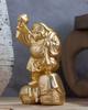 one of the Seven Lucky Gods by Makita a Buddhist Original Buddhist Takaoka bronzeware Daikokuten, (gold-plated/24k gold) Shuun, sculptor. statue,