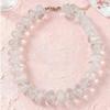 Vintage Bunter Perlenhalskette Harz Klobiger Acryl Choker Dopamin Y2K Statement Schlüsselbein Kette Sommer