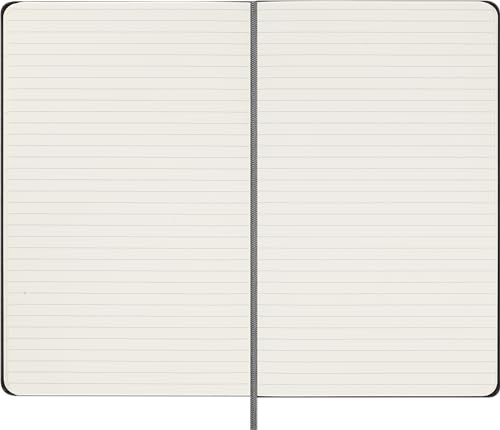 Moleskine 12-Month Undated Weekly Diary, Large Size (13cm x 21cm), Black Hardcover, DHUNDB12WN301