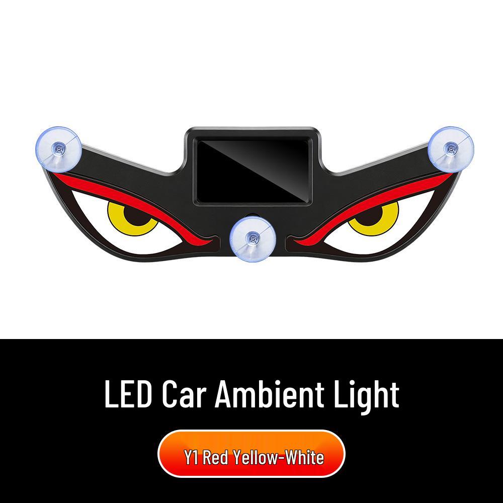 Solar LED Devil Eye Car Decorative Warning Light for Rear Window