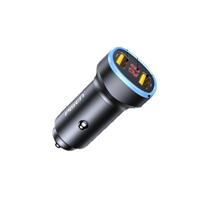 PISEN 20W USB Fast Car Charger for Apple 16/17 Cigarette Lighter Adapter