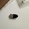 Red Pearl Camellia Women's Seamless Hairpin Duckbill Clip for Bangs and Forehead.