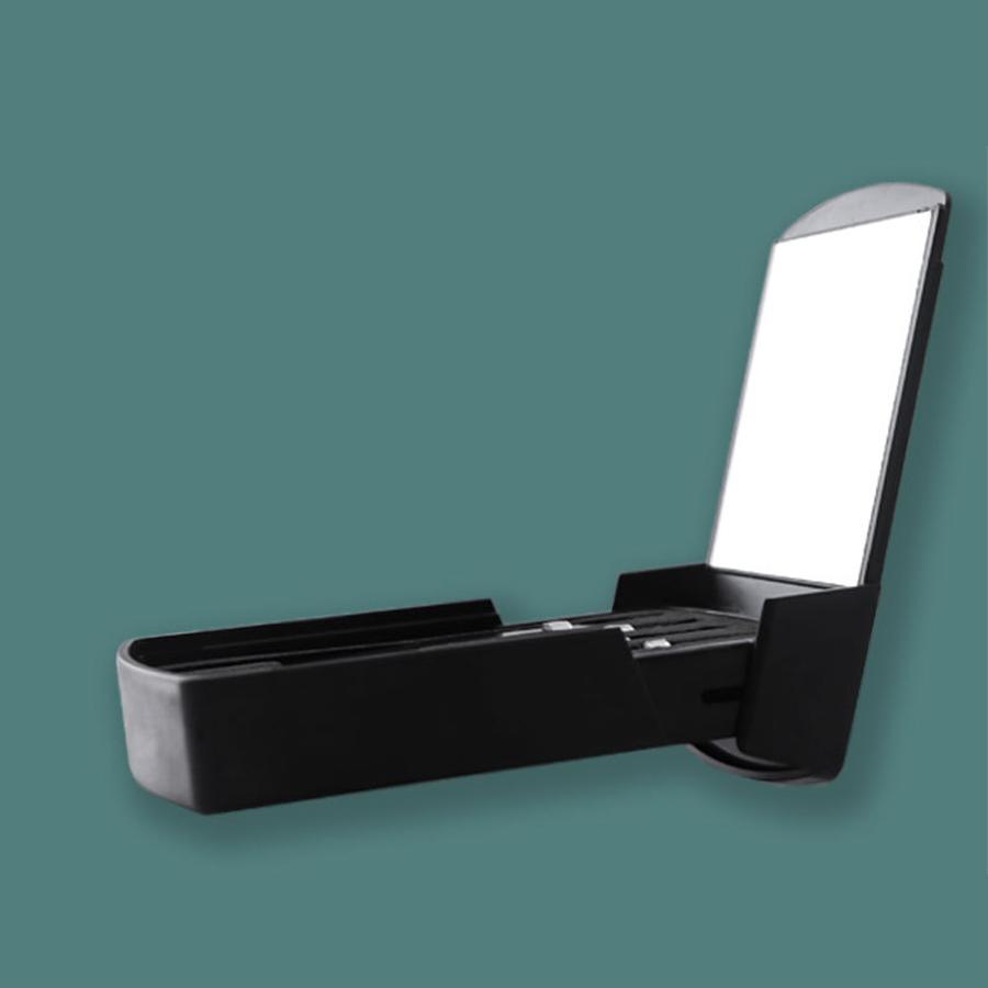 4PCS Pinças de Sobrancelha Ferramenta de Aço Inoxidável Clipe de Sobrancelha Caixa de Ferramentas de Beleza Com Espelho Conjunto de Aparar Sobrancelhas