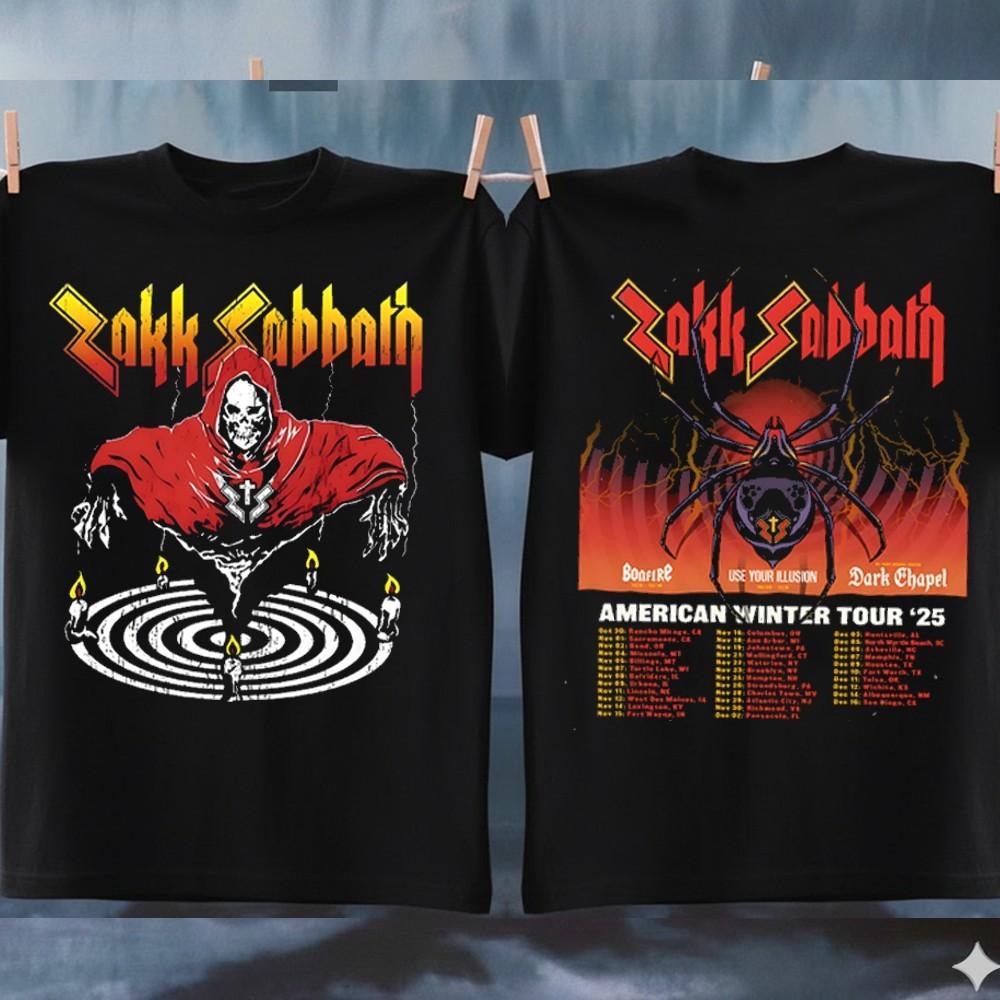 Merry Christmas Zakk Sabbath American Winter Tour 2025  Unisex All Size 24D8 Unisex T-Shirt XXXL