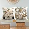 Easter Bunny Truck Egg Pillow Covers - Farmhouse Spring Summer Indoor Outdoor Home Decor