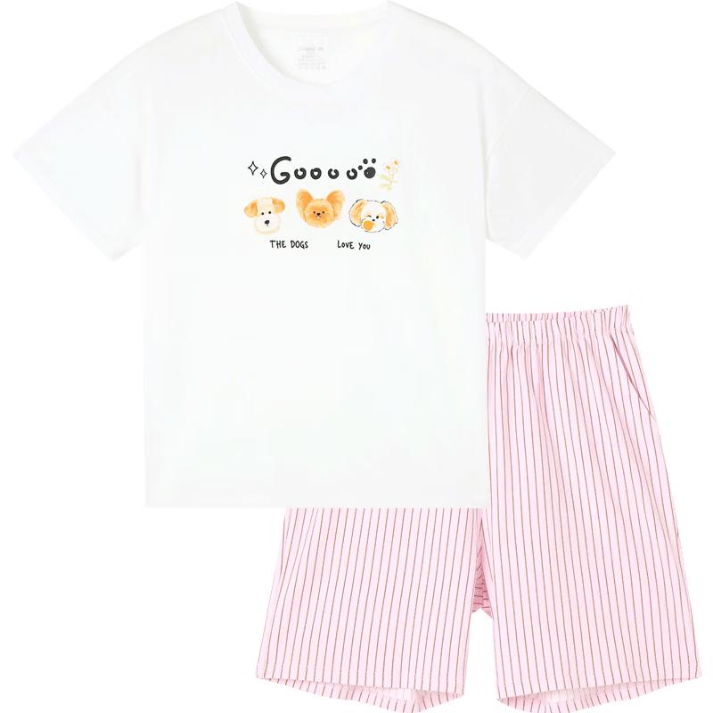 Girls  Cool Cotton Short Sleeve Pajama Set 150